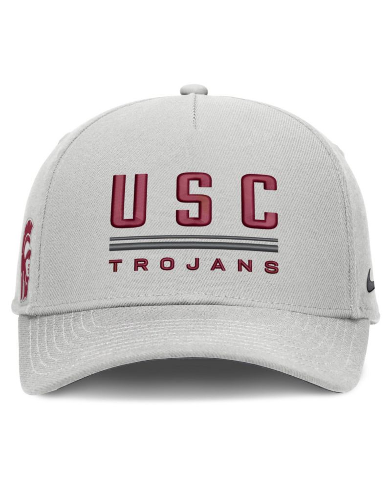 Men's Gray USC Trojans 2026 Sideline Dri-FIT Rise Adjustable Hat