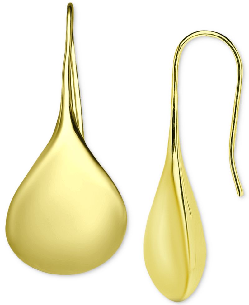 Polished Teardrop Drop Earrings
