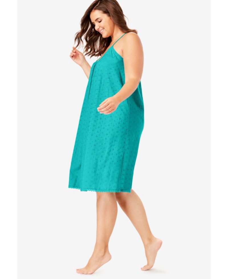 Women's Dreams and Co. Breezy Eyelet Short Nightgown