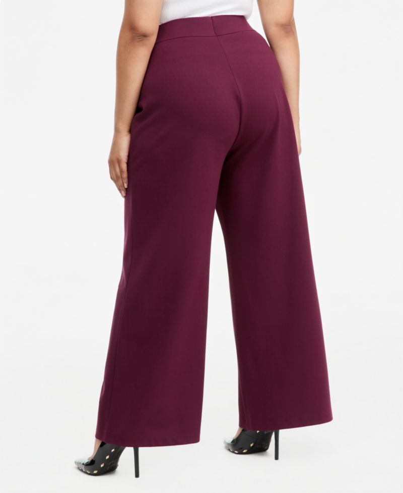 Plus Size High-Rise Pull-On Pants