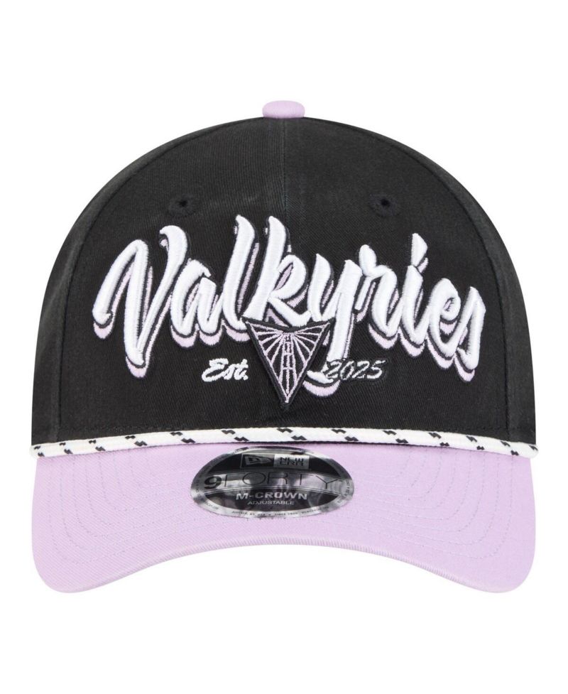 Men's and Women's Eclipse Black/Violet Golden State Valkyries Team Loyal Script Two-Tone M-Crown 9FORTY Adjustable Hat