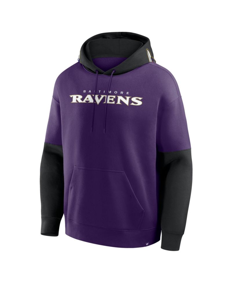 Men's Purple Baltimore Ravens Helmet Pullover Hoodie