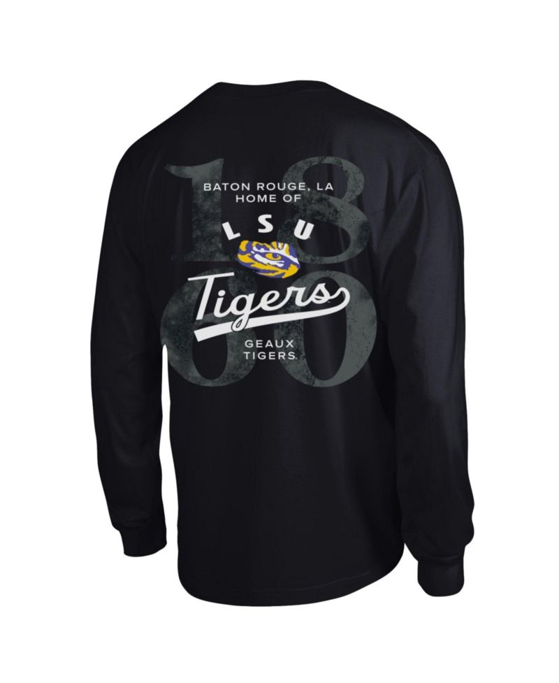 Men's Black LSU Tigers Laminated All-Star Long Sleeve T-Shirt