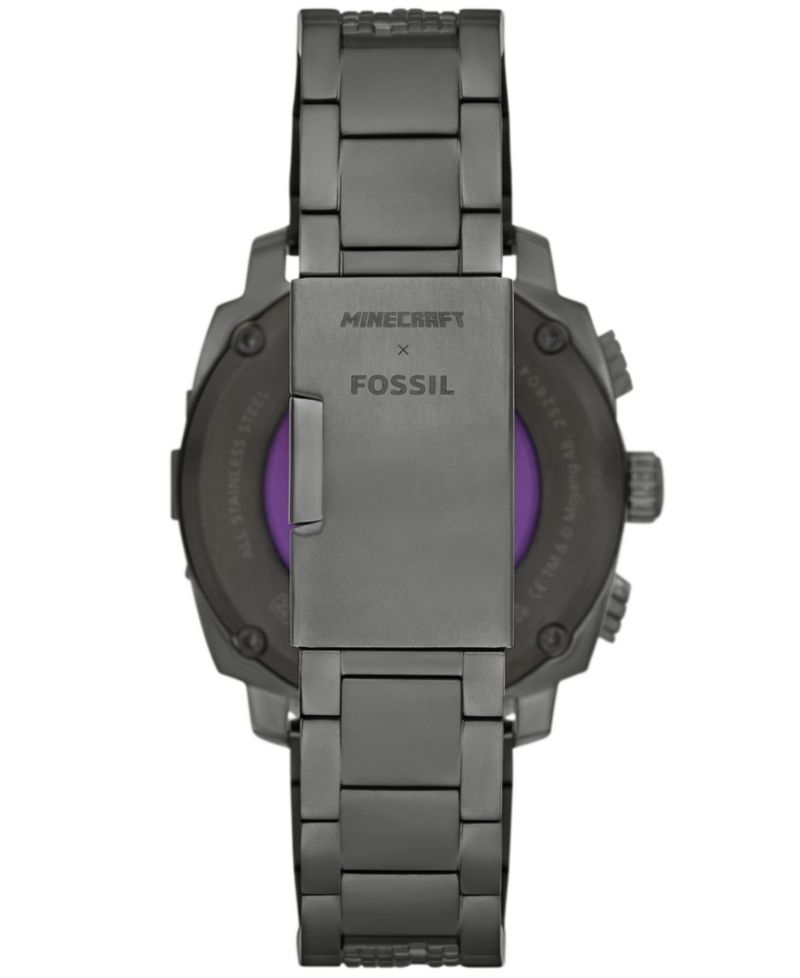 Quartz Minecraft The Nether Chronograph Stainless Steel Watch 44mm