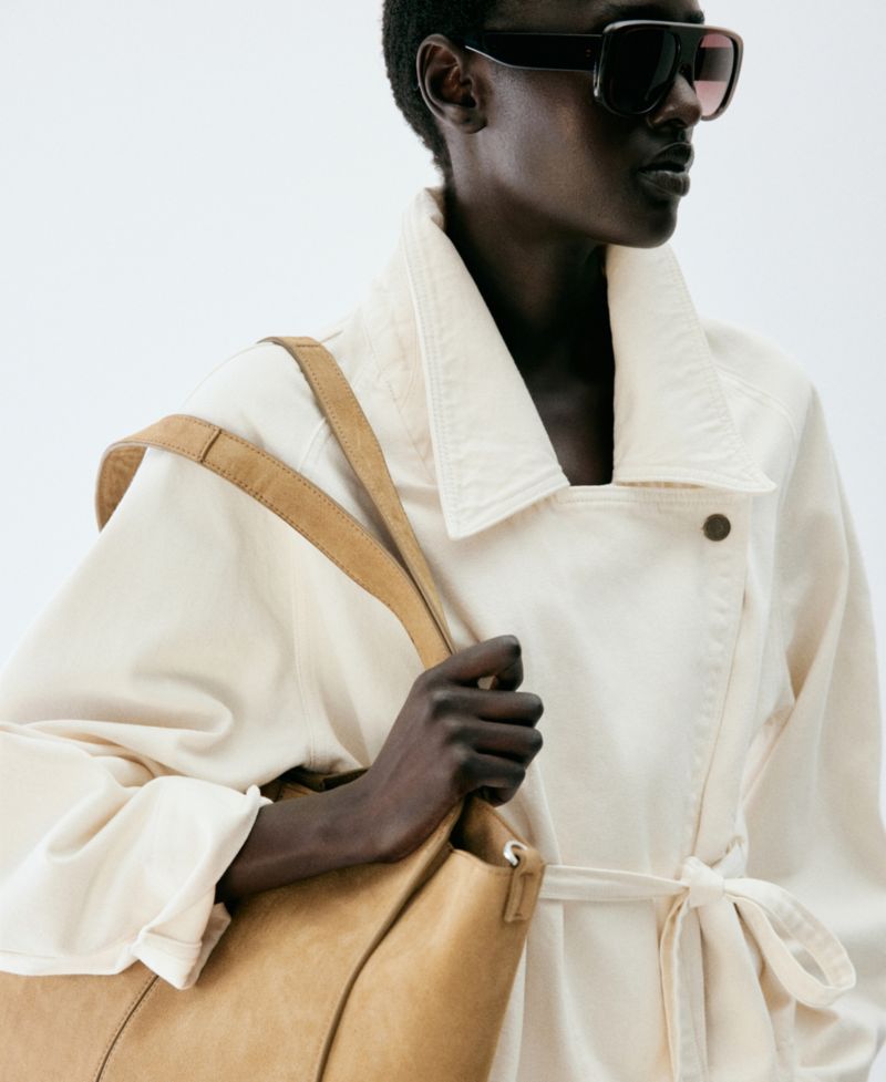 Women's Leather Shopper Bag