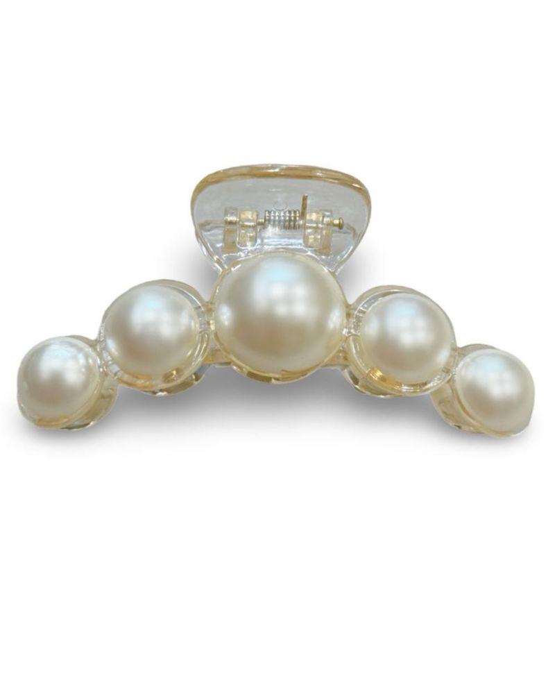 Dots Clip - Pearl White