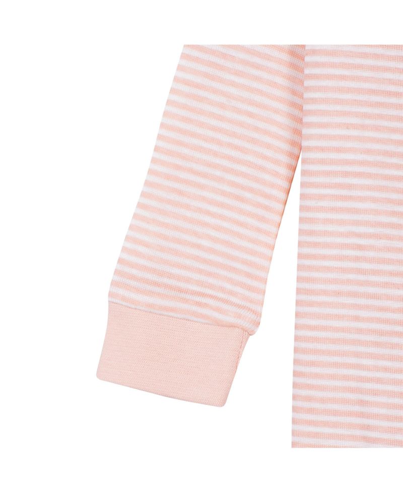 Baby Girls 2-Pack Snug Fit Footed Cotton Pajamas, Love, 0-3 Months