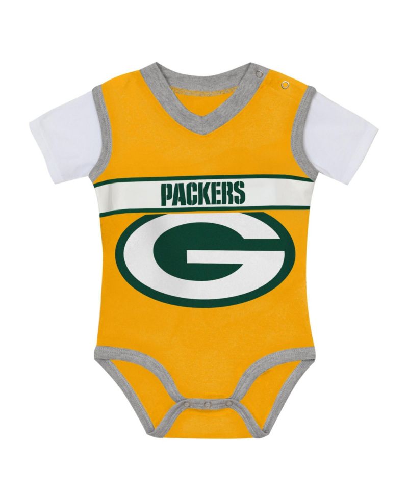 Baby Boys' Green Bay Packers Jersey Short-Sleeve Cotton Bodysuit and Pants Set