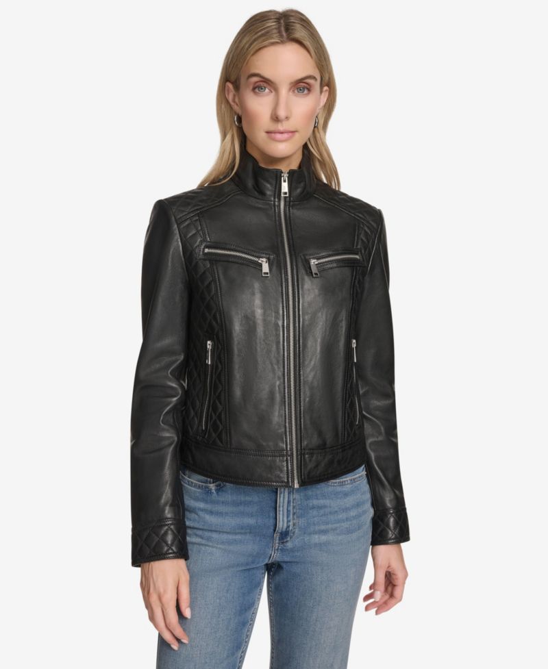 Women's Mikel Racer Leather Jacket