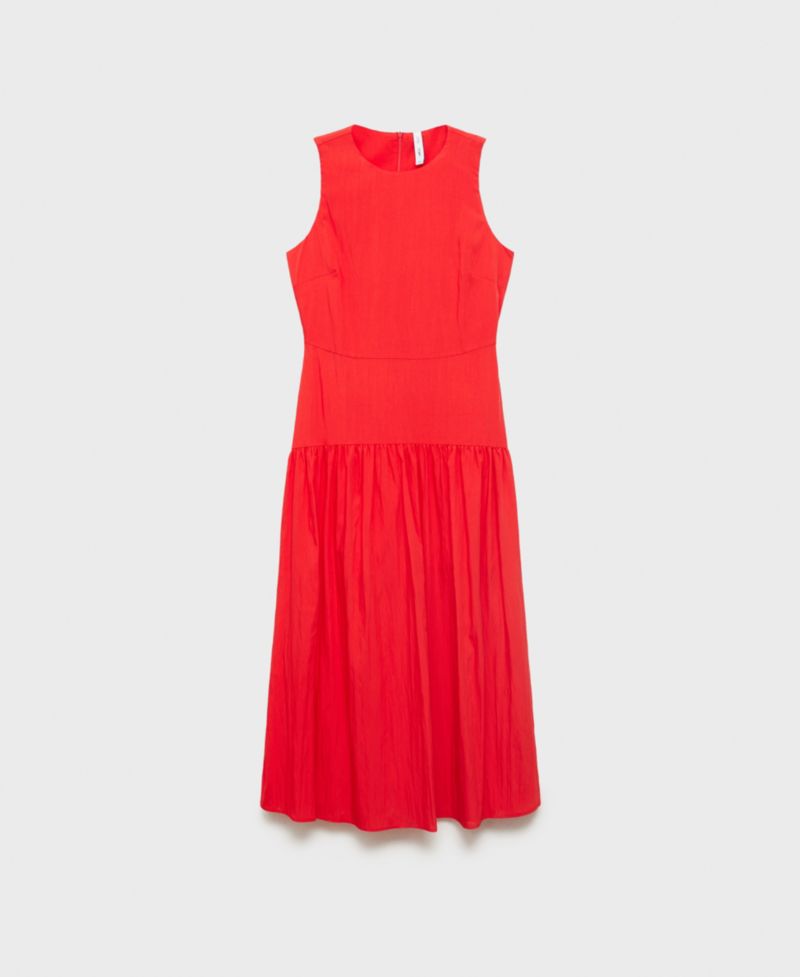 Women's Ruched Hem Long Dress
