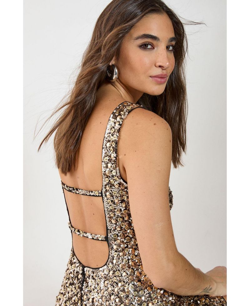 Women's Strappy Back Mini Dress