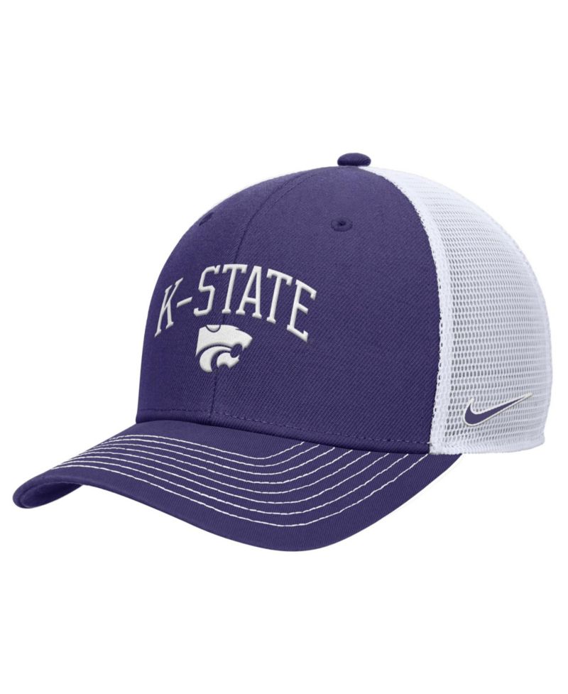 Men's Purple Kansas State Wildcats Rise Adjustable Trucker Hat