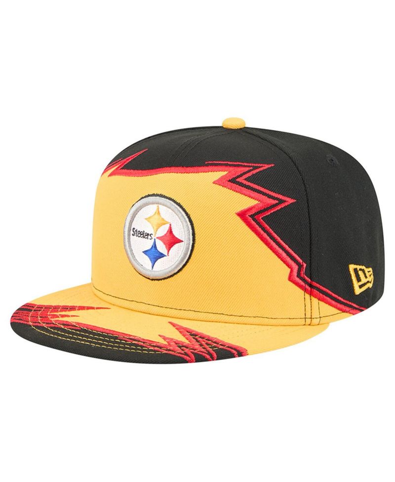 Men's Black/Gold Pittsburgh Steelers Break 59FIFTY Fitted Hat