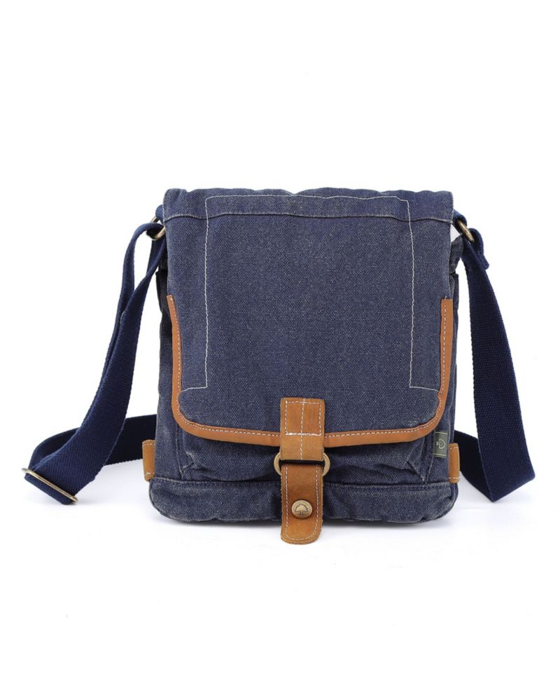 Atona Classic Flap Canvas Crossbody Bag