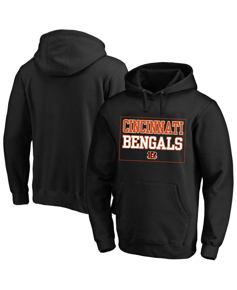 Men's Black Cincinnati Bengals Big & Tall Fleece Hoodie