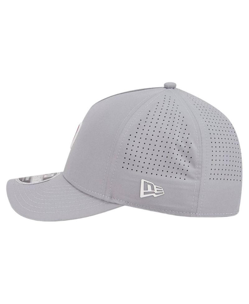 Men's Gray Washington Nationals Micro Logo 9FORTY M-Crown A-Frame Adjustable Hat