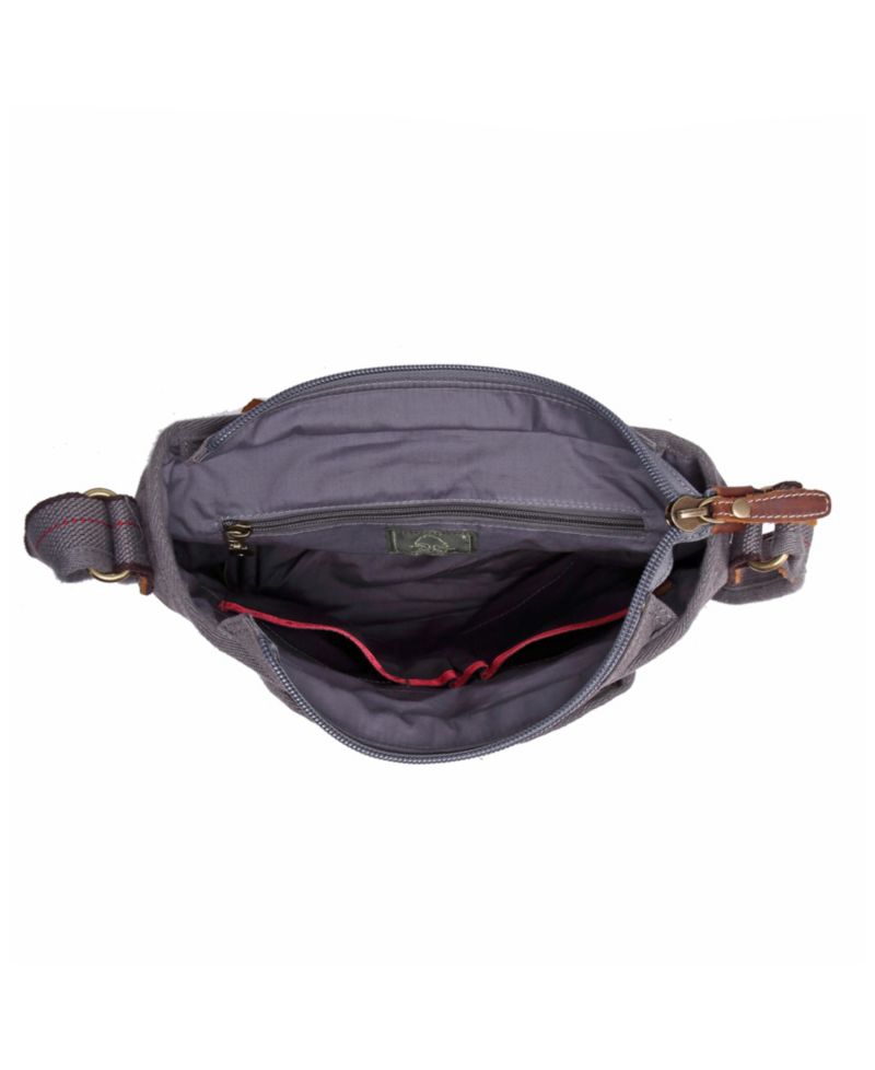 Turtle Ridge 4-Pocket Canvas Crossbody Bag