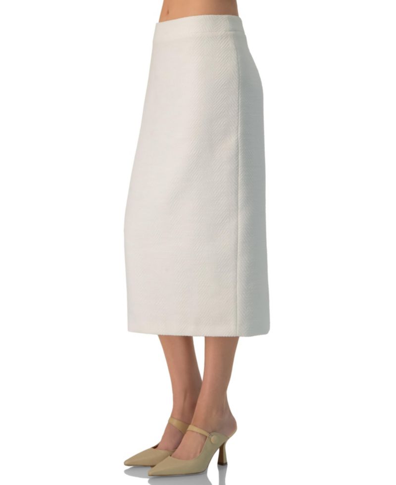Women's Sleek High-Waist Fitted Midi Skirt