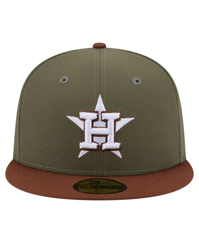 Men's Olive/Brown Houston Astros Color Pack 59FIFTY Fitted Hat