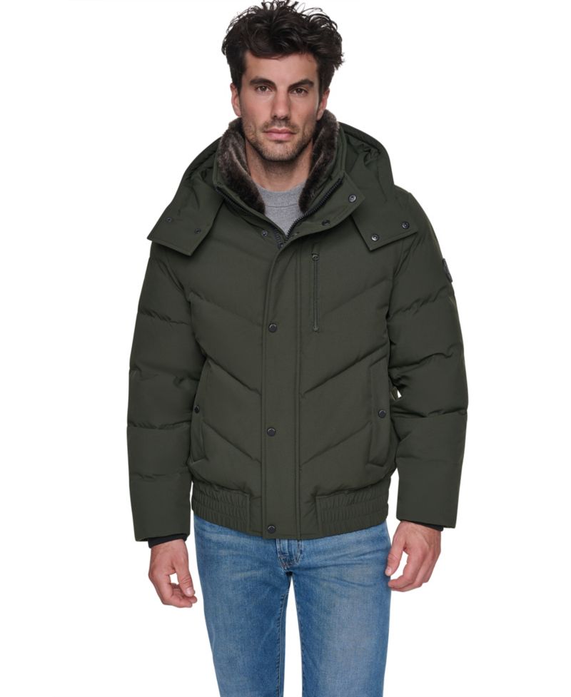 Men's Hooded Bomber Jacket
