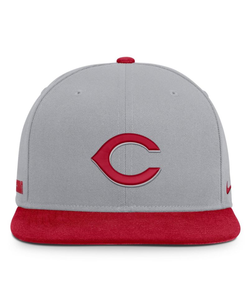 Men's Gray/Red Cincinnati Reds Primetime Pro Dri-FIT snapback Hat