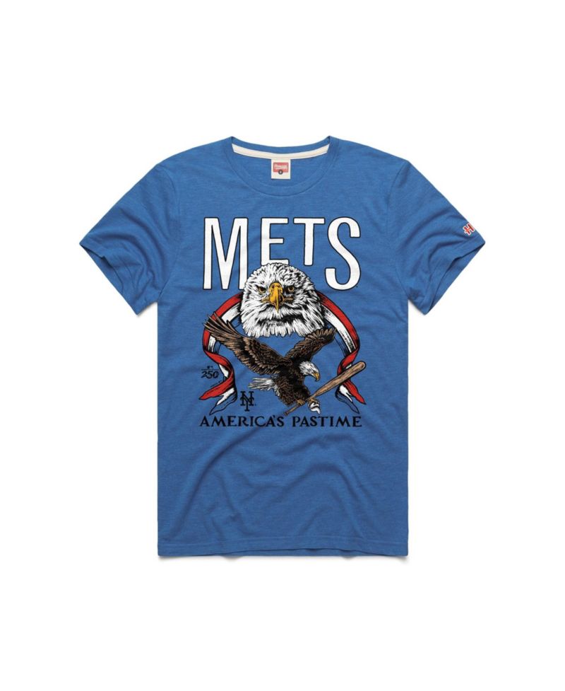 Men's Royal New York Mets America's Pastime Tri-Blend T-Shirt