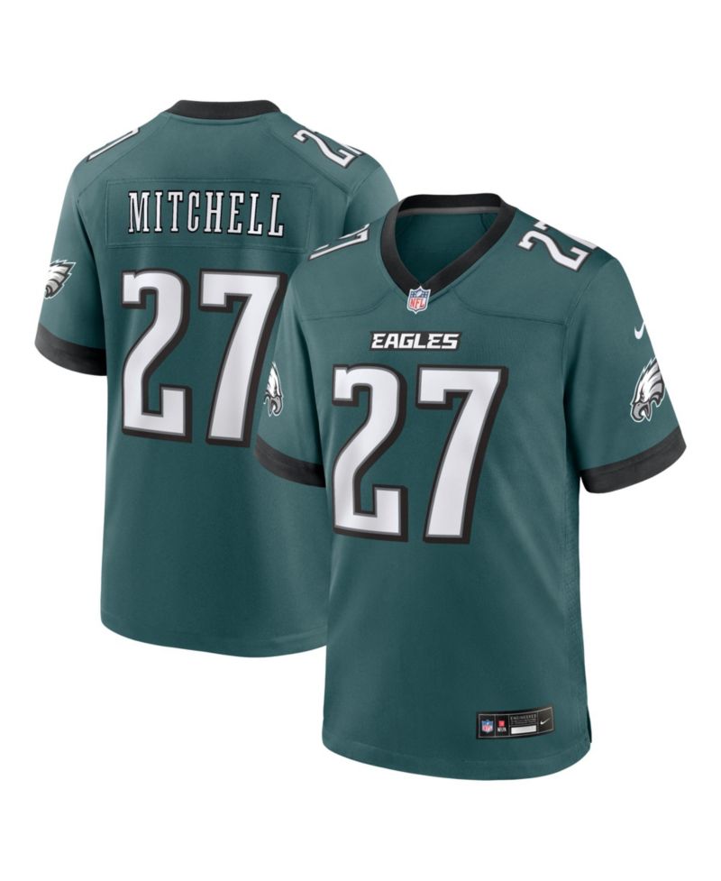 Men's Quinyon Mitchell Midnight Green Philadelphia Eagles Team Game Jersey