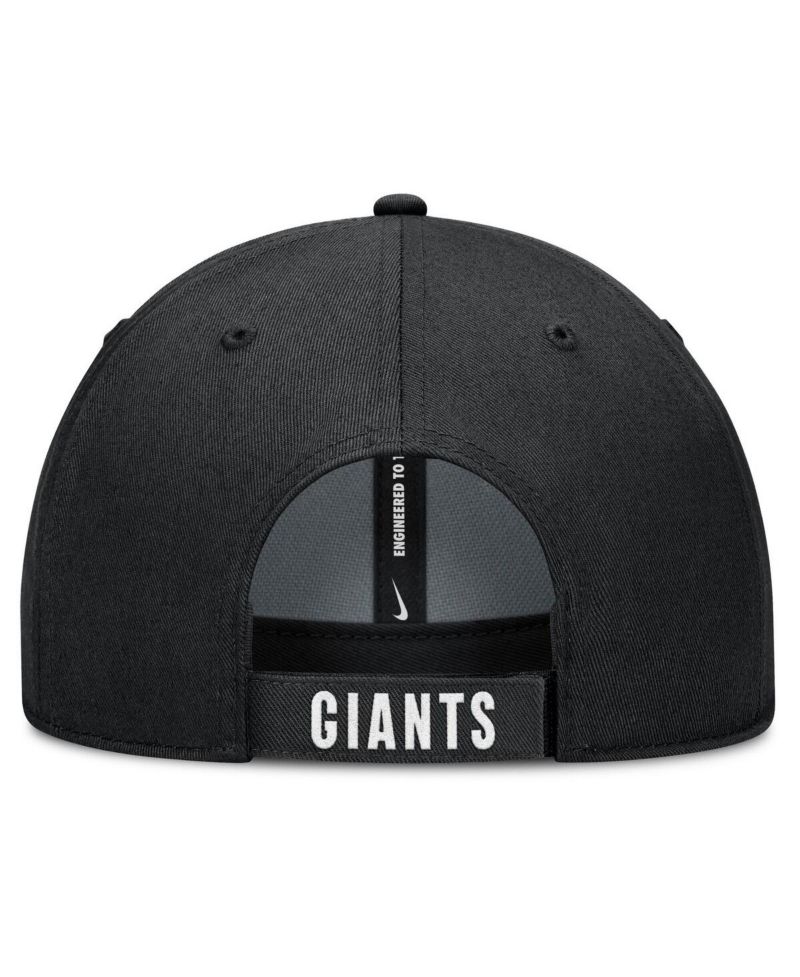 Men's White/Black San Francisco Giants Club Performance Adjustable Hat