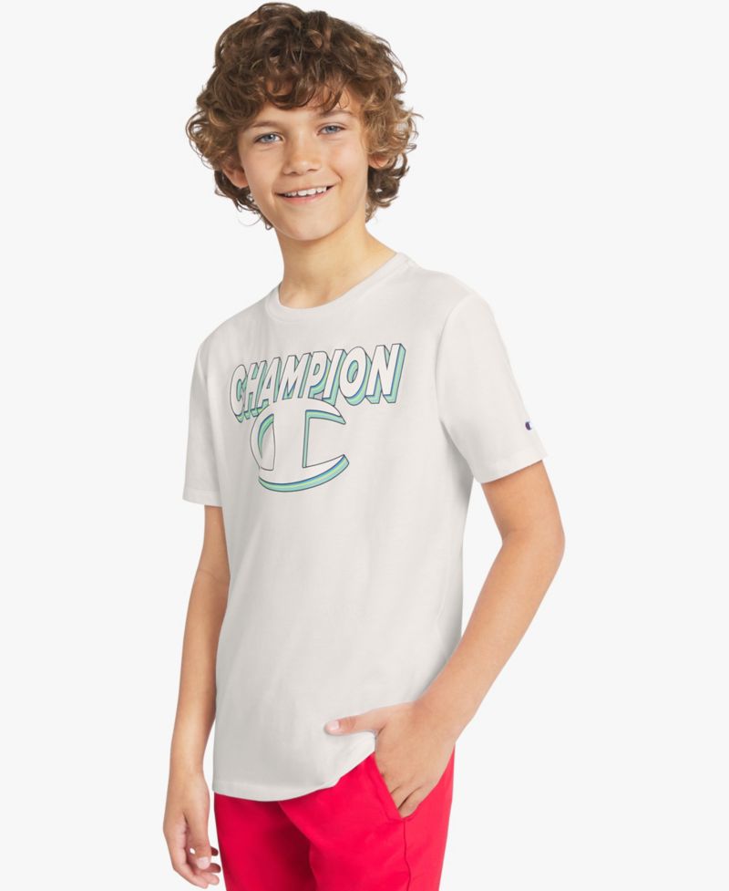 Big Boys' Short-Sleeve Round Neck Graphic T-Shirt