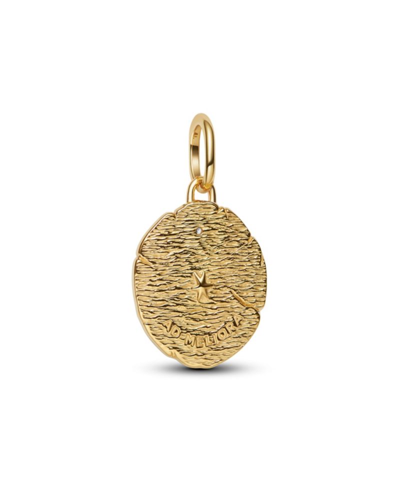 Two Tone Crossing Arrows Medallion Charms
