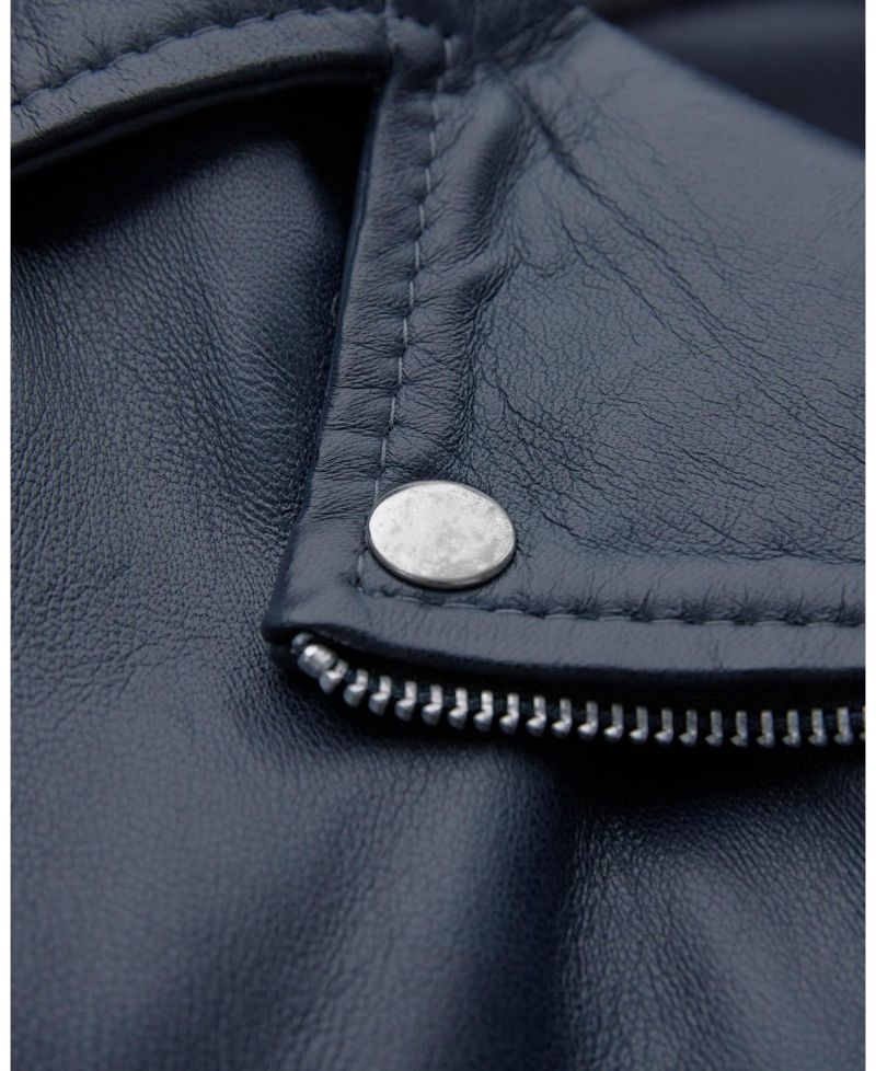 Womens Leather Biker Jacket
