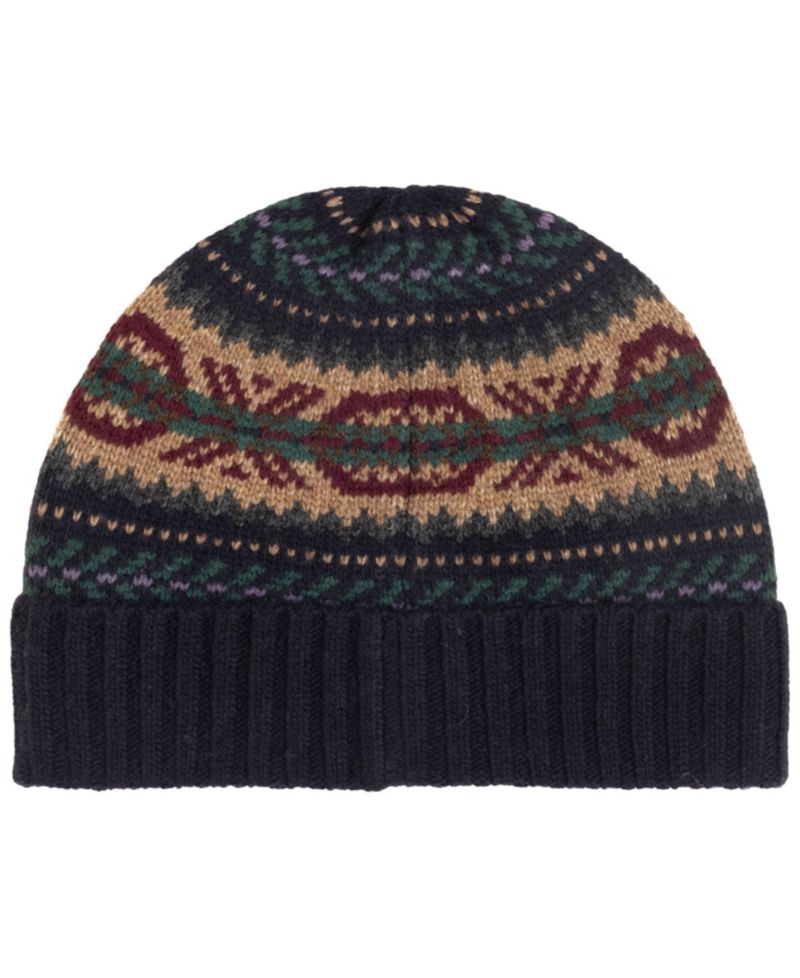 Men's Fair Isle Pattern Beanie