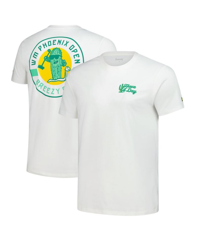 Men's Cream WM Phoenix Open Cactus Crest T-Shirt