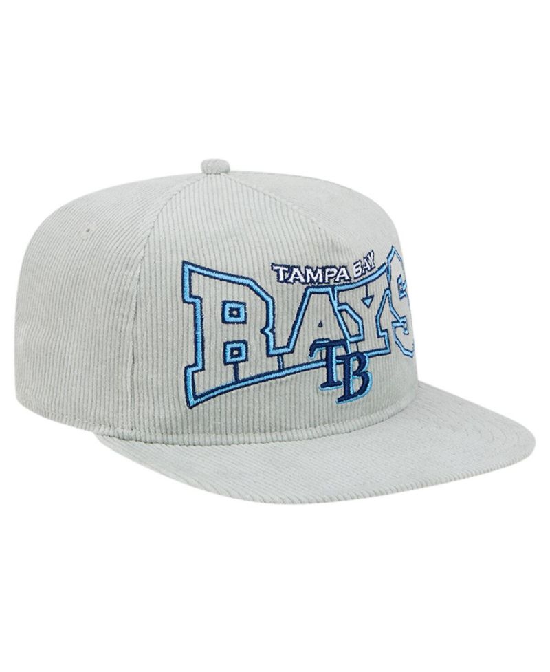 Men's Gray Tampa Bay Rays Corduroy Golfer Snapback Hat