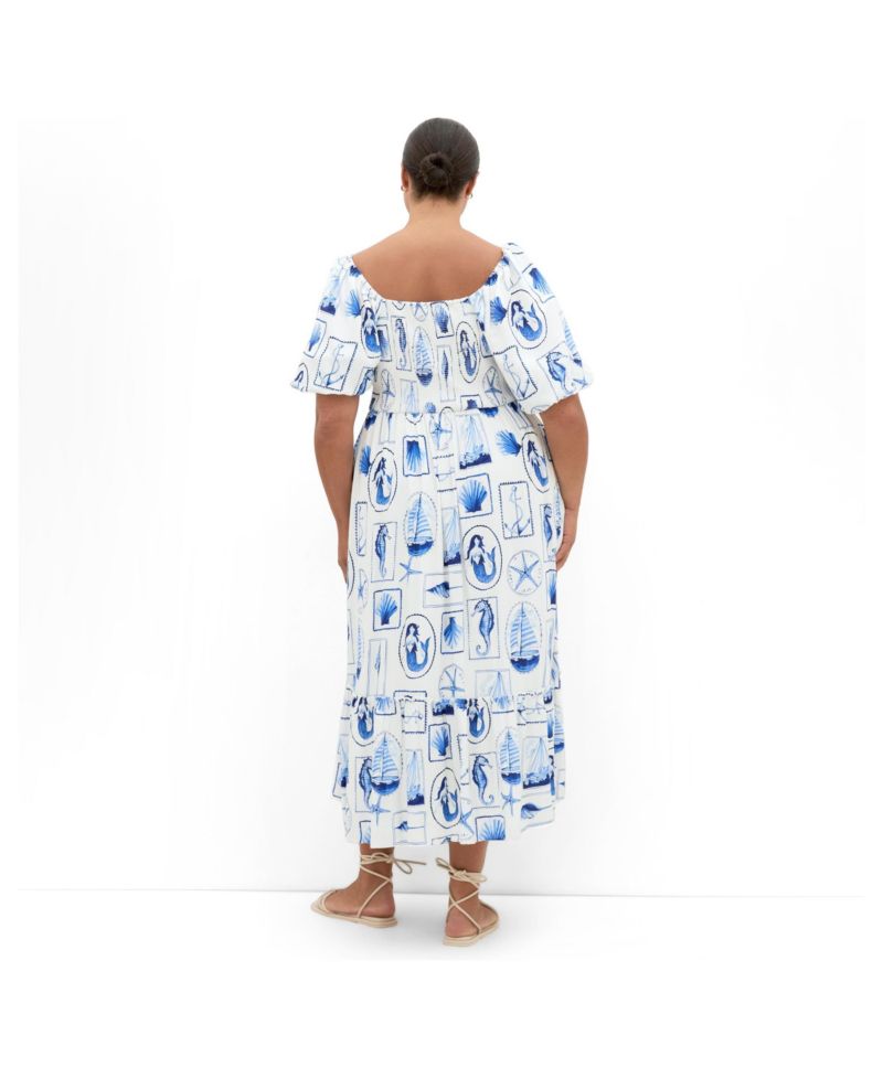 Women's Plus Size Giselle Amalfi V Neck Maxi Dress
