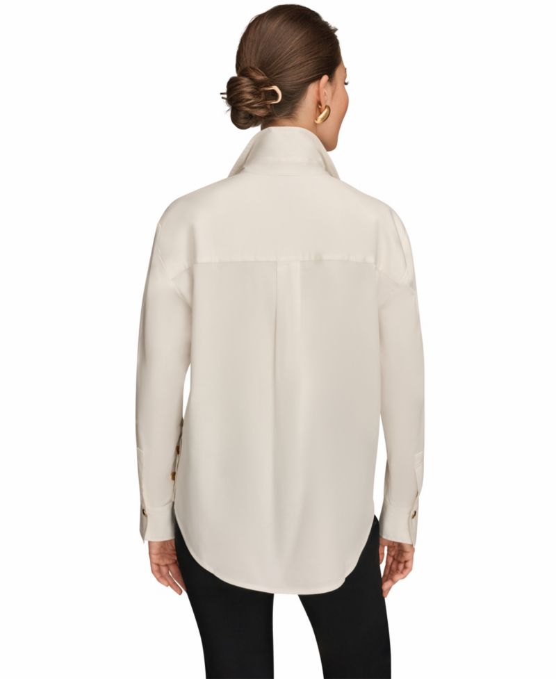 Women's Long-Sleeve Button-Up Shirt