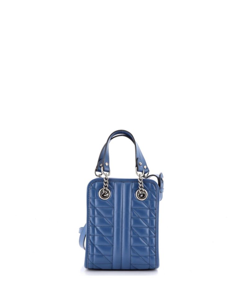 Mini GG Marmont Handle Crossbody Bag Matelasse Leather