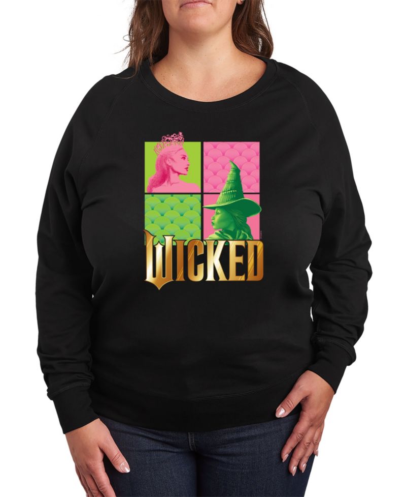 Plus Size Wicked Elphaba Glinda Graphic Pullover T-Shirt