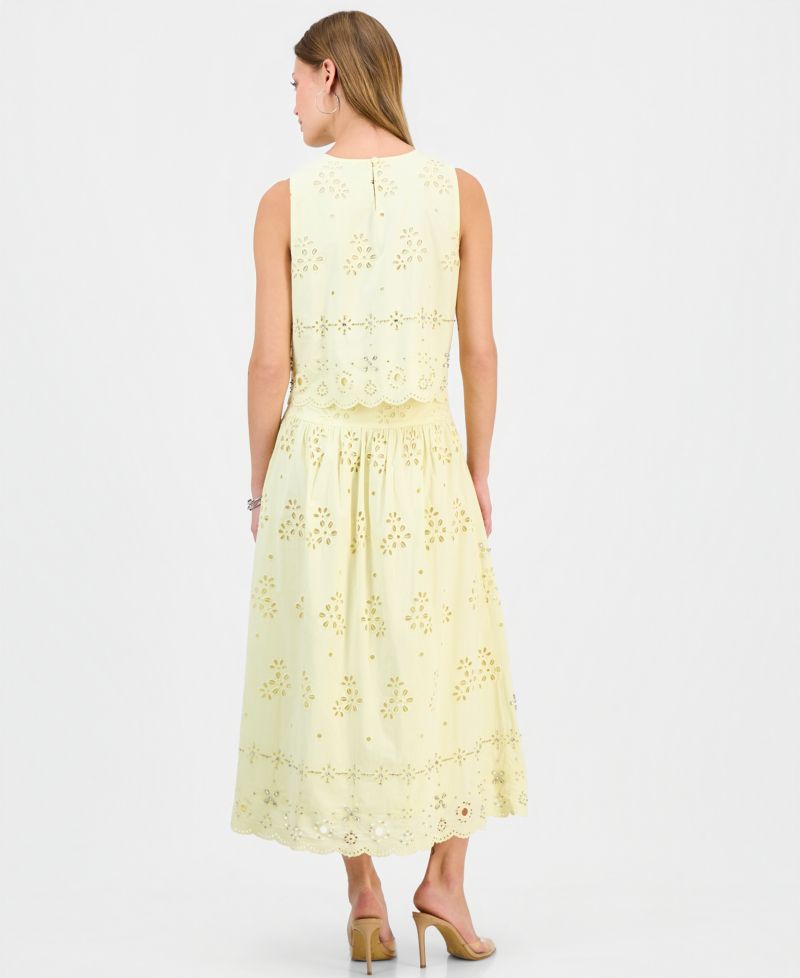 Petite Embellished Midi Skirt