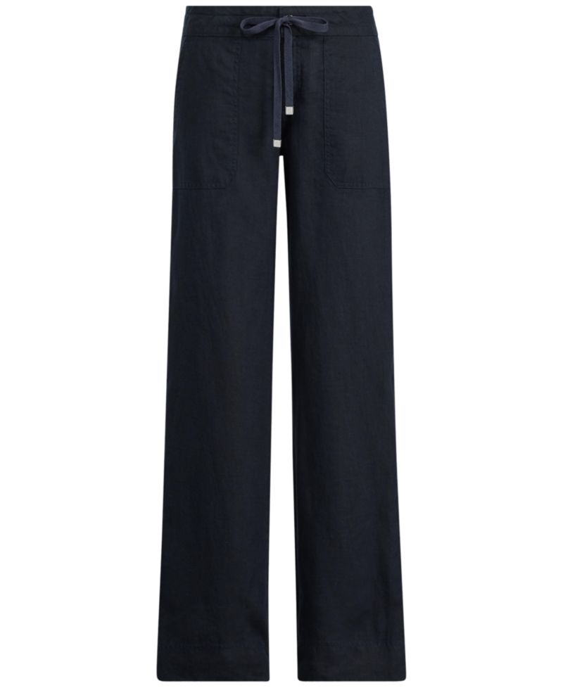 Petite Wide-Leg Linen Pants