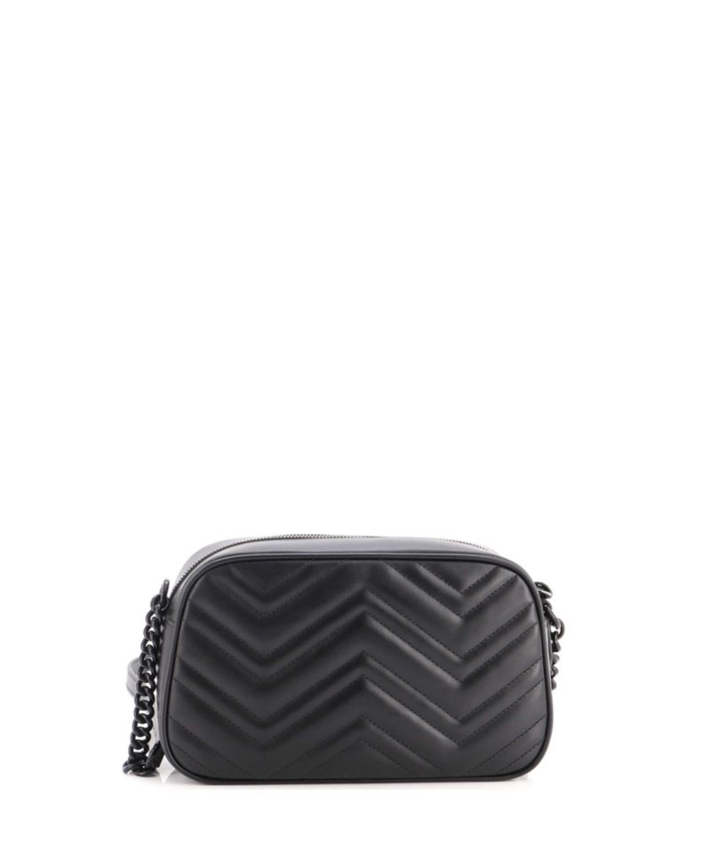 Small GG Marmont Monochrome Shoulder Bag Matelasse Leather