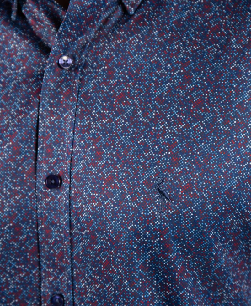 Men's Multi Dot Printed Performance Shirt