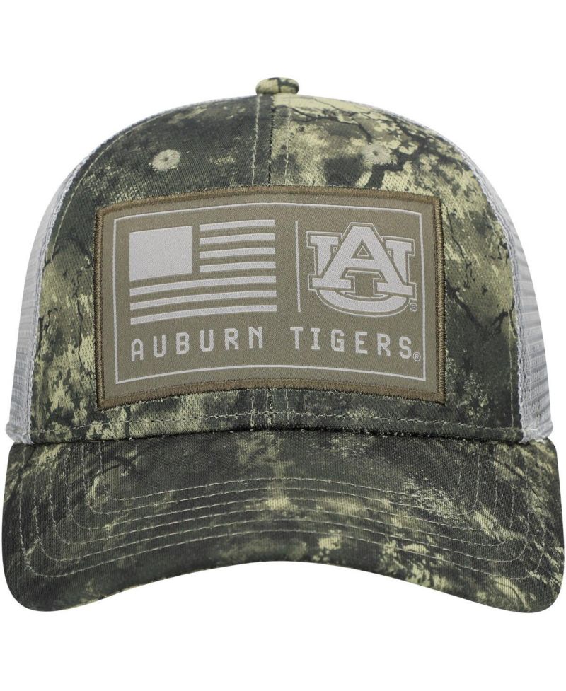 Men's Camo Auburn Tigers Freedom Collection Blitzing Performance Trucker Hat