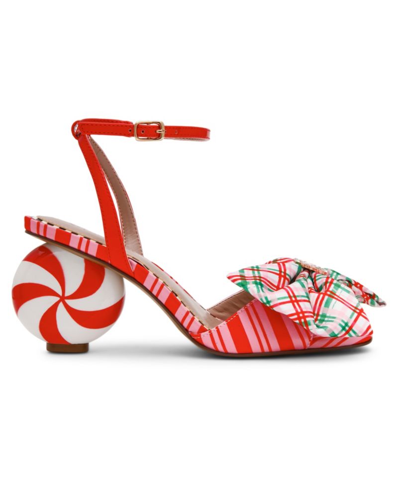 Women's Rudolph Square Toe Ankle Strap Sculptural Heel Sandals