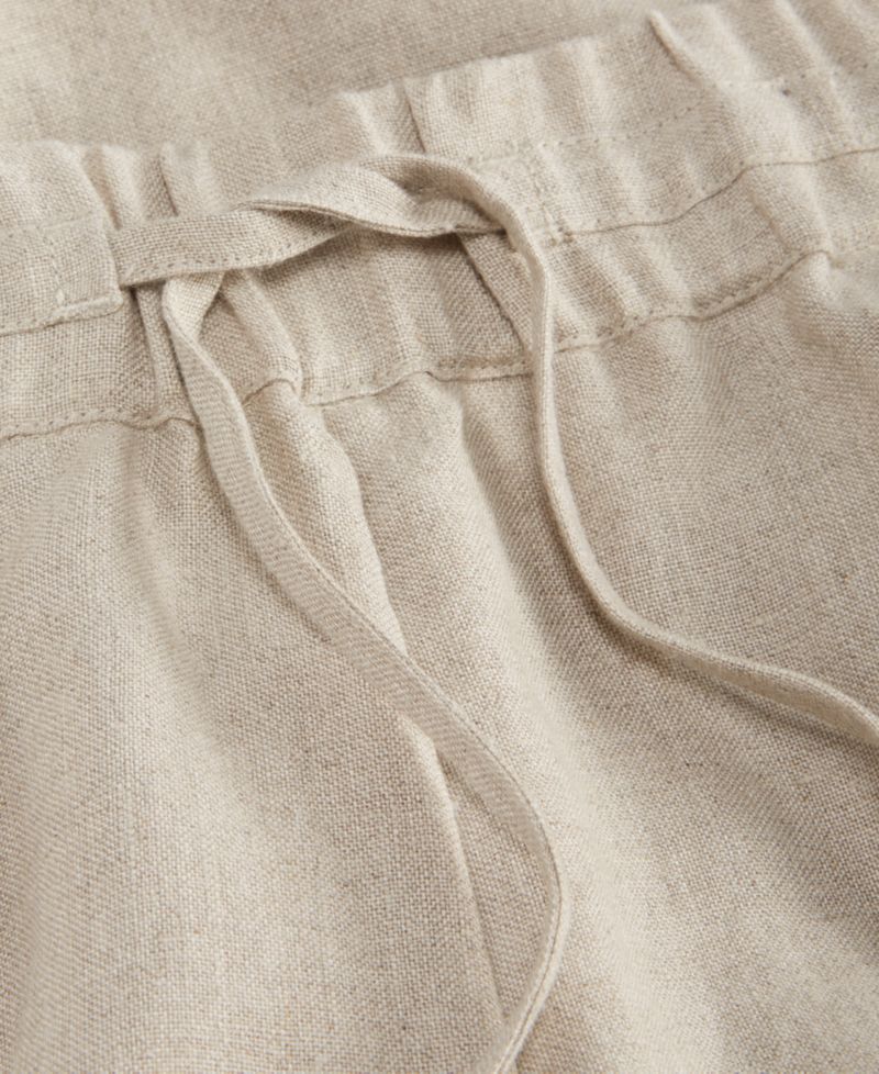 Women's 100% Linen Drawstring Pants