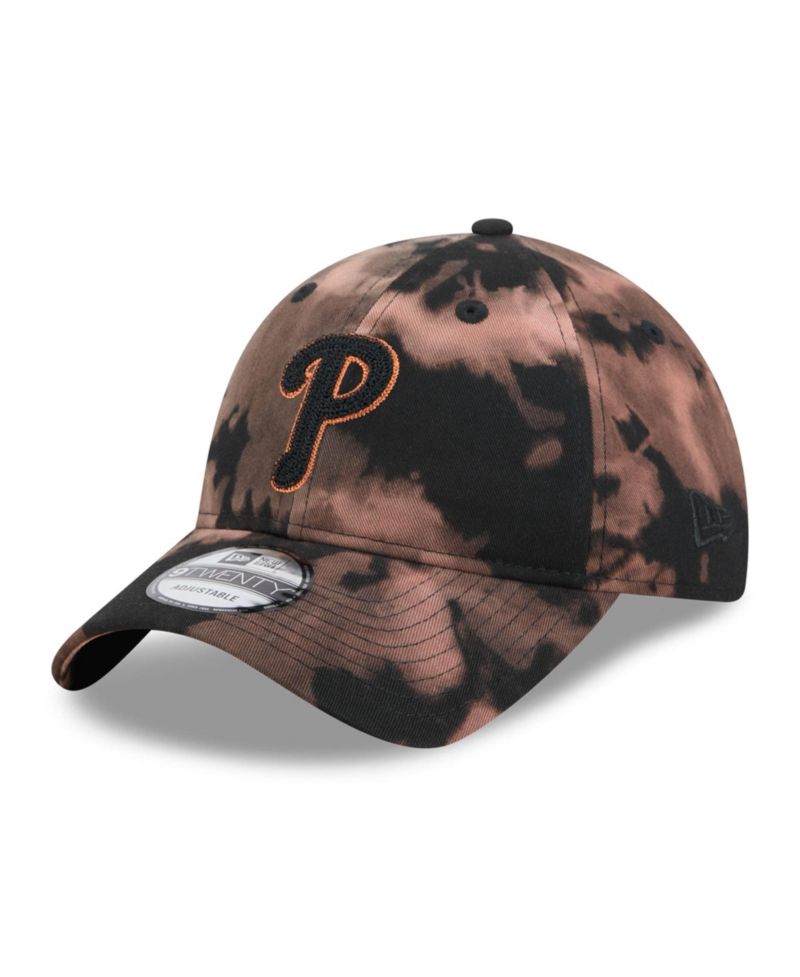 Men's Black Philadelphia Phillies Bleach Wash 9TWENTY Adjustable Hat
