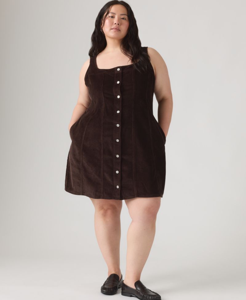 Plus Size Audra Square Neck Mini Tank Dress