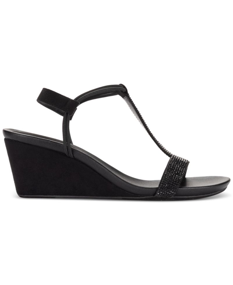 Women's Mulan Embellished Wedge Sandals, Created Macy's