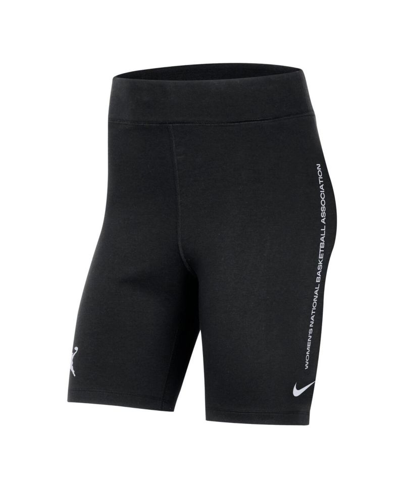Women's Black WNBA Team 13 Tri-Blend 8" Biker Shorts