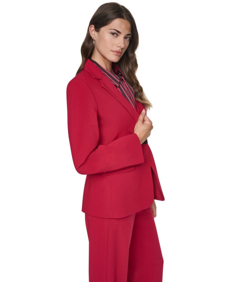 Petite Lined 1-Button Blazer